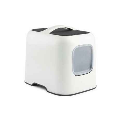 ROTHO - Maison toilette pour chat 57 x 39 x 40 cm - Bac a litiere - Blanc de Gui