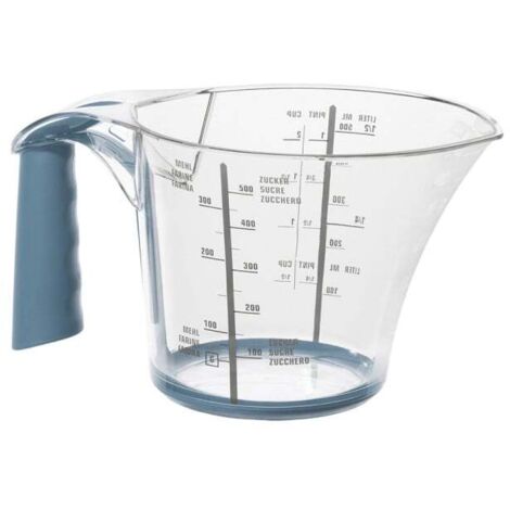 Rotho Messbecher Loft 0,6 L Griff blau