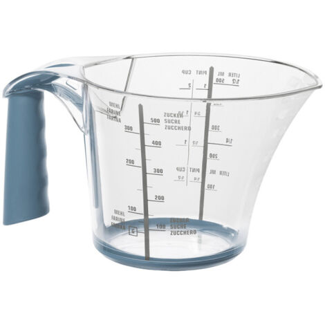 Rotho Messbecher Loft 0,6 L Griff weiß 17,6 x 11,9 x 9,7 cm (L x B x H) Messbecher