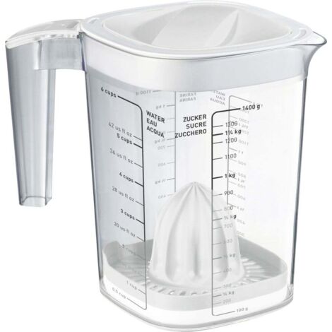 Rotho Messbecher Loft mit Zitronenpresse 1,5 l Aufbewahrungsbox