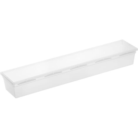 Rotho Ordnungssystem Basic 38x8x5cm transparent Schubladenteiler Aufbewahrung