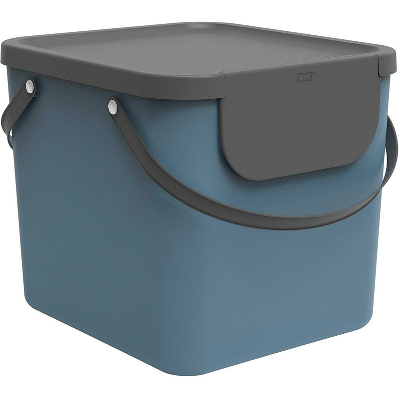 Rotho - Abfallbehälter Albula 40l 39,8x35,8x33,9cm horizon blue