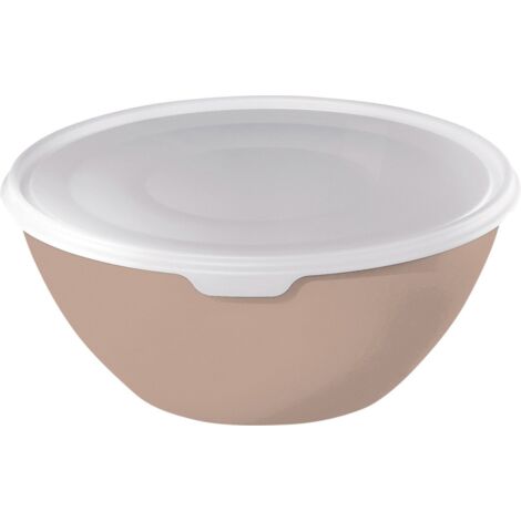 Rotho Schüssel mit Deckel Caruba, 3 L meadow rose, Frischhaltedose Schale