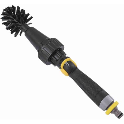 Rotierende Felgenbürste – Drehbare Waschbürste, multifunktional für Auto, Motorrad und Fahrrad – Material: PP/Nylon, 38 x 8 x 6 cm, Schwarz – 2er-Pack