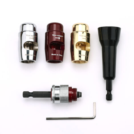 Rotierender Abisolierer aus Aluminiumlegierung für elektrische Kabel, kompatibel mit verschiedenen elektrischen Bohrmaschinen.