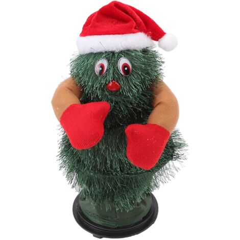 Rotierender, musikalisch tanzender Weihnachtsbaum, elektrische Kunststoffdekoration für Kinder