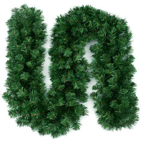 Rotin de Noël crypté vert PVC rotin centre commercial fenêtre hôtel décoration pendentif accessoires décorations de Noël 2,7 mètres 200 pièces