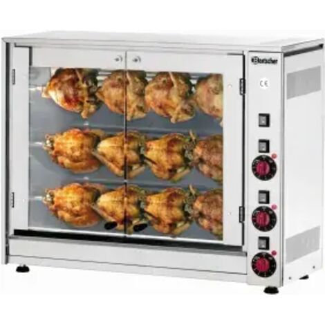 Rôtissoire Professionnelle Électrique - 12 Poulets - Bartscher
