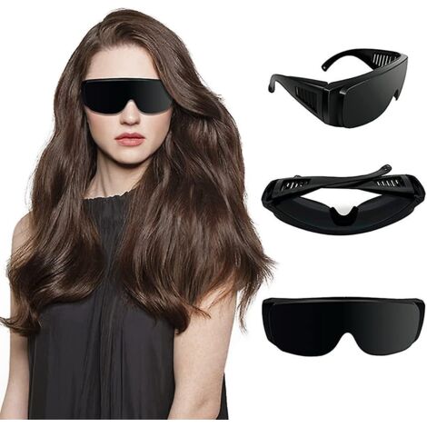Rotlichttherapiebrille, Bräunungsbrille, schwarze Brille – mit ihrem coolen, ultraleichten Rahmen bietet sie umfassenden Schutz für Ihre Augen.