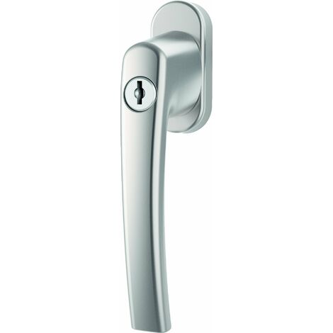 Roto Maniglia originale finestre Line bloccabile 40 Nm argento naturale con viti perno quadro 7 x 37 mm