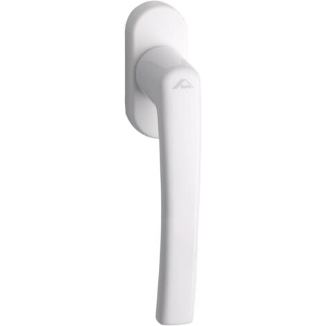 Roto Maniglia per finestra Line, bianco traffico con viti, perno quadrato, 7 x 35 mm