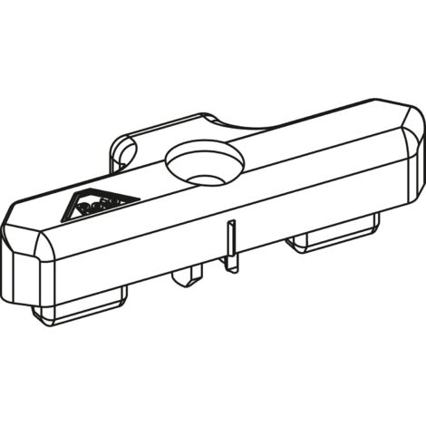 ROTO NT/NX Schließstück PVC 13V KBE/KÖMMERLING/TROCAL Zink