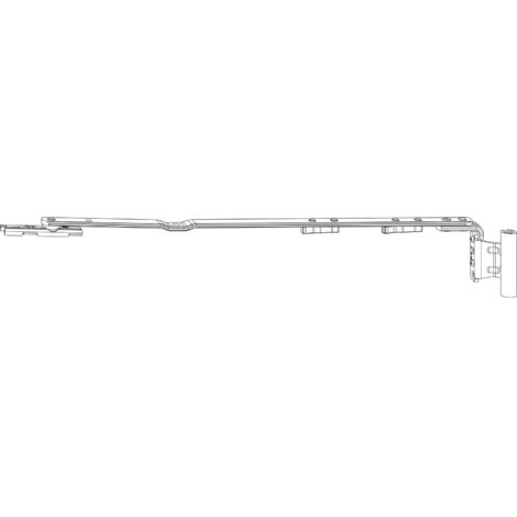 ROTO NX Axerarm T 12/20-13 Gr. 350 FFB 601-800 mm rechts silber