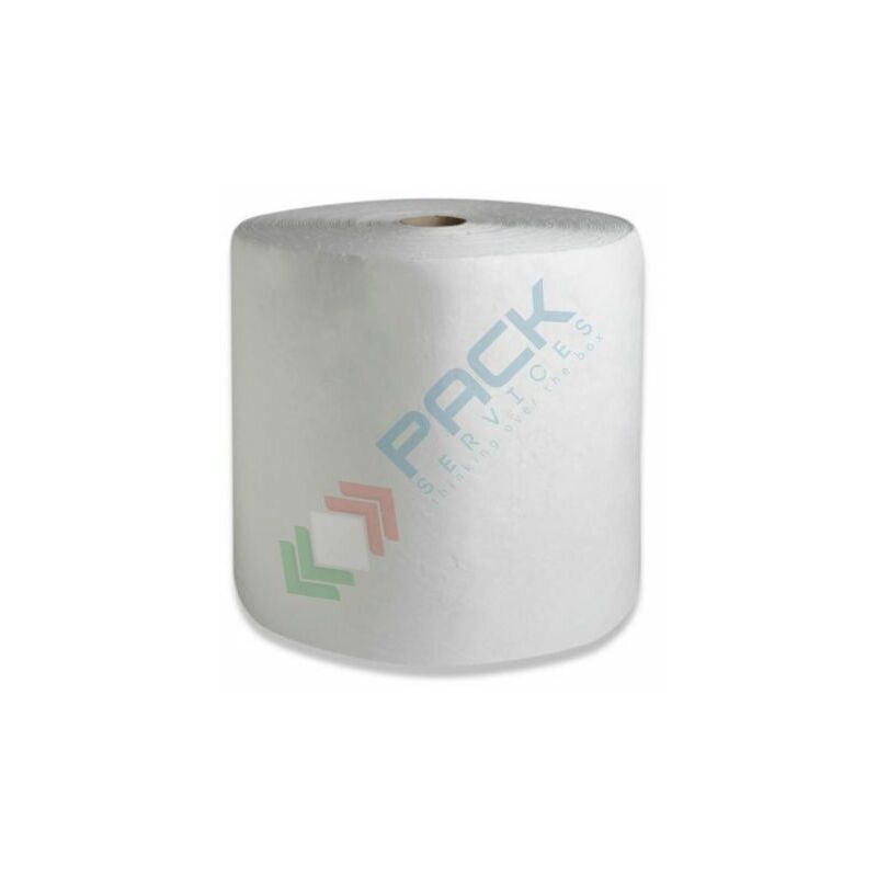 Image of Pack Services - Rotolo doppio spessore assorbente per oli e idrocarburi, 40 cm x 40 mt - Bianco