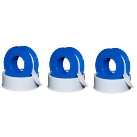 Rotoli nastro Teflon tenuta filetti gas acqua/PTFE confezione 3 pezzi