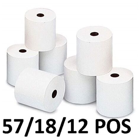Rotoli Termici 57 D.38 Per Pos (10 Pezzi)