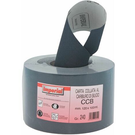 rotolo 100 mt carta abrasiva finishing CCB al carburo di silicio gr 280
