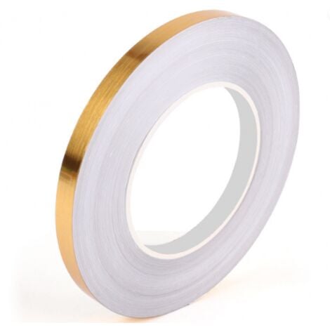 Rotolo adesivo decorativo da 50 mx1 cm, nastro per piastrelle in PVC, striscia adesiva impermeabile per pavimenti, pareti, soffitti, porte e finestre, arredamento per la casa (oro)