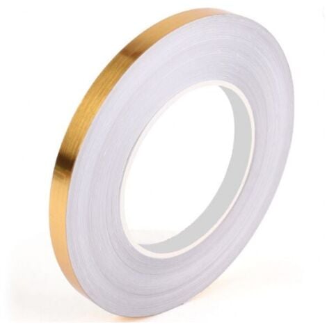 Rotolo adesivo decorativo da 50 mx1 cm, nastro per piastrelle in PVC, striscia adesiva impermeabile per pavimenti, pareti, soffitti, porte e finestre, arredamento per la casa (oro)  YMYNY