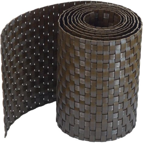 Rotolo basso rivestimento in rattan H19xL200 cm privacy frangivista antivento per balconi ringhiere Brixo -  Brown