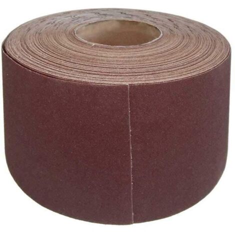 Rotolo di carta vetrata, 115 mm x 50 m, p. Blocchi abrasivi, corindone standard (confezione da 1) G80