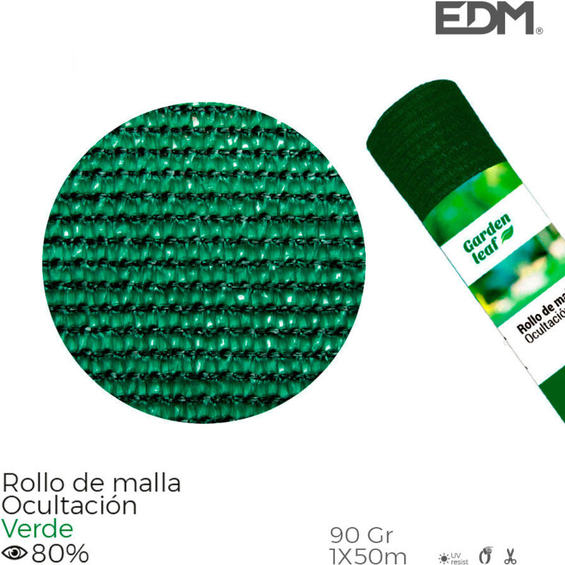 Edm Rete Per Nascondere 75800 Verde Polipropilene 80 1 X 50 M