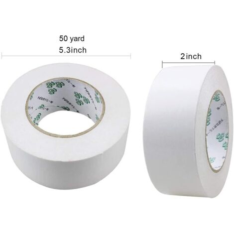 Rotolo di nastro adesivo per impugnatura da golf di alta qualità da 50 mm50 m, biadesivo, ad alta viscosità, facile da strappare, adesivo per impugnature da golf