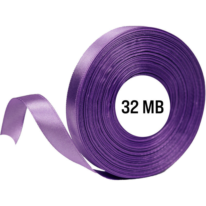 Rotolo di nastro di raso lavanda 6 mm 32 m raso per decorazione