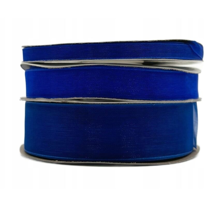 Rotolo di nastro in chiffon blu navy da 12 mm e 32 m per decorazioni