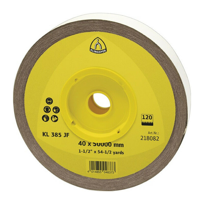 Image of Rotolo di tela abrasiva kl 385 jf 40mm K.100 per corindone metallico Klingspor
