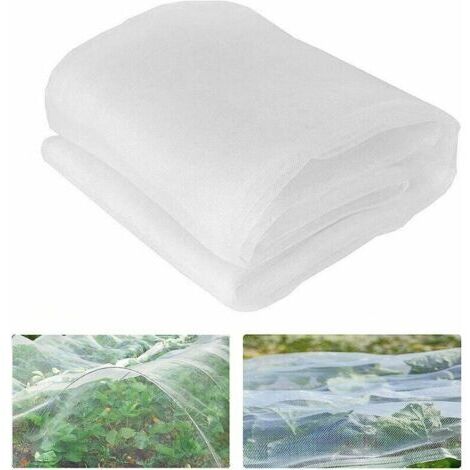 Rotolo di tessuto non tessuto invernale, rete anti-insetti (10x2,5 m), rete anti-insetti per piante, rete di protezione per fiori, rete di protezione per ortaggi, rete da giardino, rete per ortaggi, r