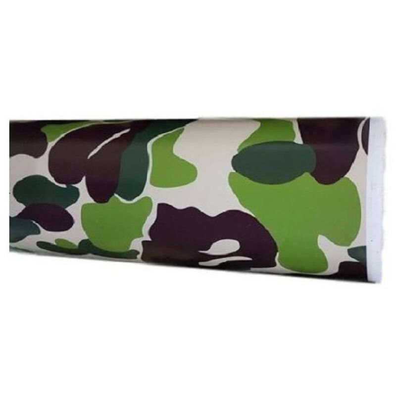 Rotolo Pellicola Adesiva Auto Moto Interno Esterno Militare Chiaro 152cmx30m - - Trade Shop Traesio