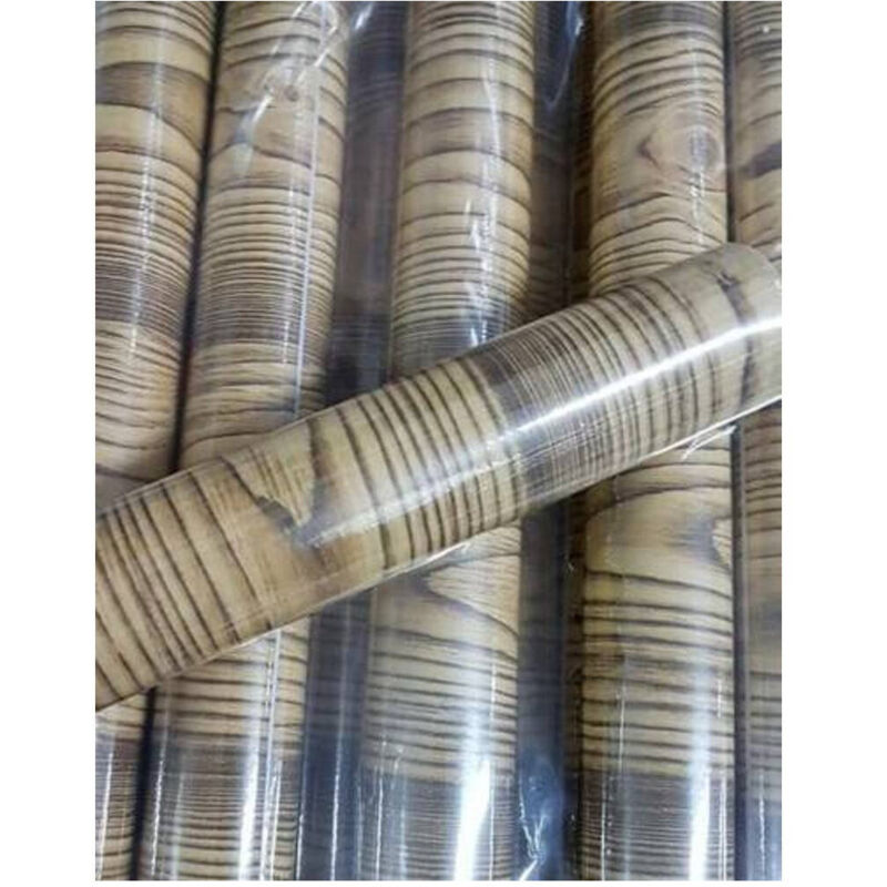 Trade Shop - Rotolo Pellicola Adesiva Effetto Legno Nodato 45cmx2m Cassetti Mobili Parati -