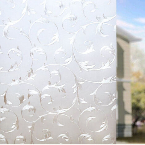 Rotolo Pellicola Per Finestre Decorativa 3d Opaca Da 45cmx2m Adesiva Vetro