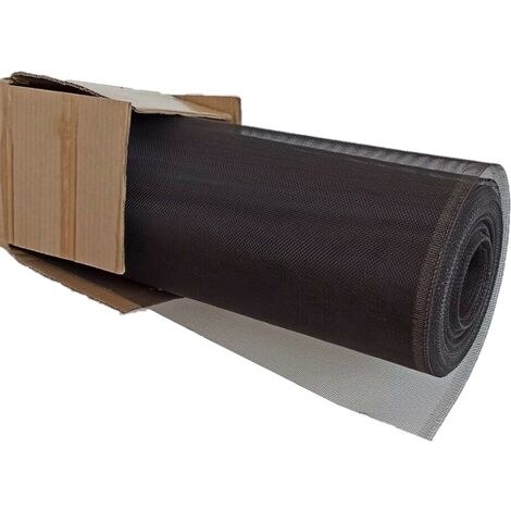 Rotolo Rete Zanzariera 30 m X 150 cm Alluminio Americana 18/16 Nero