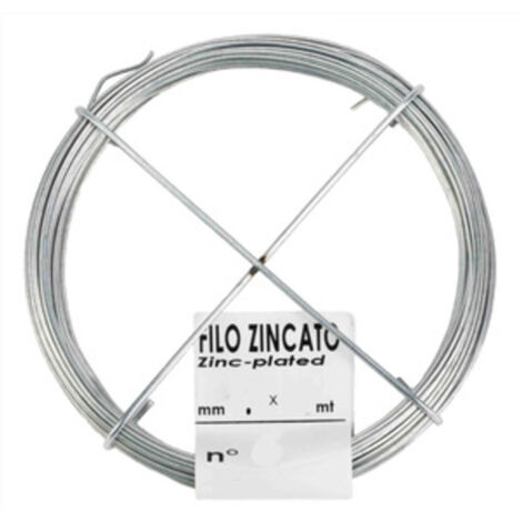 rotolo rocchetto bobina matassina 24 mtl di filo cotto zincato no4   0,9 mm