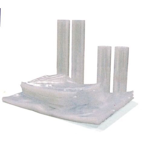 Rotolo sottovuoto goffrato 2 rotoli cm 20x6m nylon politene uso alimentare
