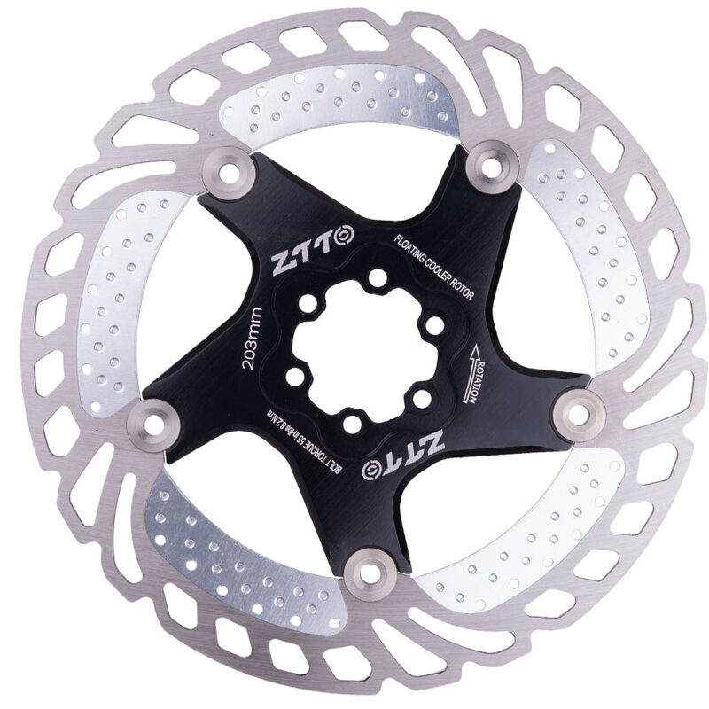 

Rotor flotante de refrigeracion de freno de disco de bicicleta MTB 203mm 180mm 160mm 140mm Rotor de acero de 6 pernos para bicicleta de