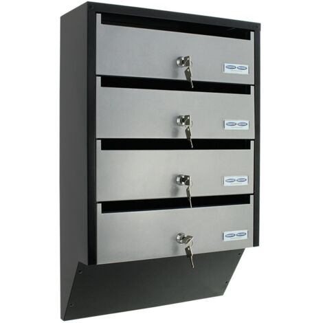 Rottner DEPOT 4 SILVER / BLACK Zyl.schloss m. 2 Schl.