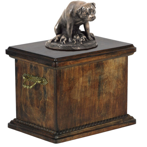Rottweiler I - un'urna per le ceneri del cane, un'urna con una statuetta, un'urna elegante in stile classico di Art-Dog