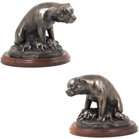 Rottweiler II - estatuilla de perro, figura de oficina, trofeo para una exposición de perros de Art-Dog