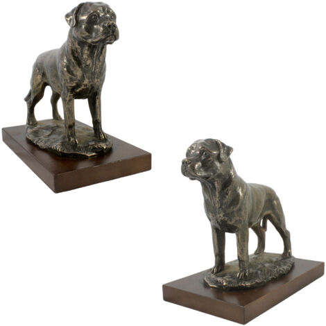 Rottweiler III: estatuilla de perro, figura de oficina, trofeo para una exposición de perros de Art-Dog