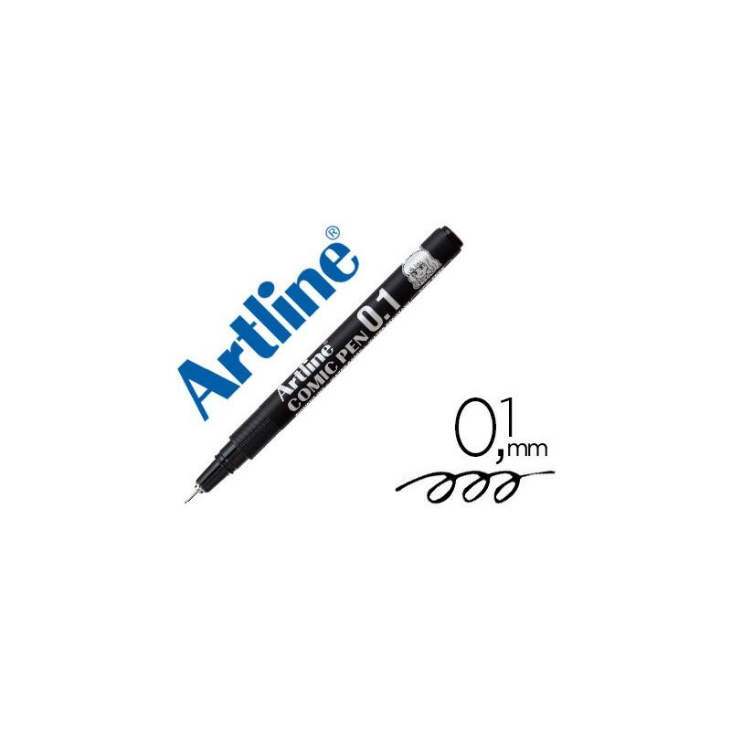 

Liderpapel - Rotulador artline calibrado micrometrico negro comic pen ek-281 punta poliacetal 0,1 mm resistente al agua