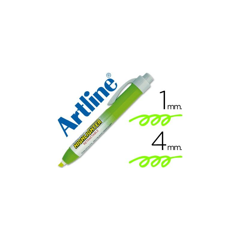 

Liderpapel - Rotulador artline clix fluorescente ek-63 verde punta biselada 4.00 mm