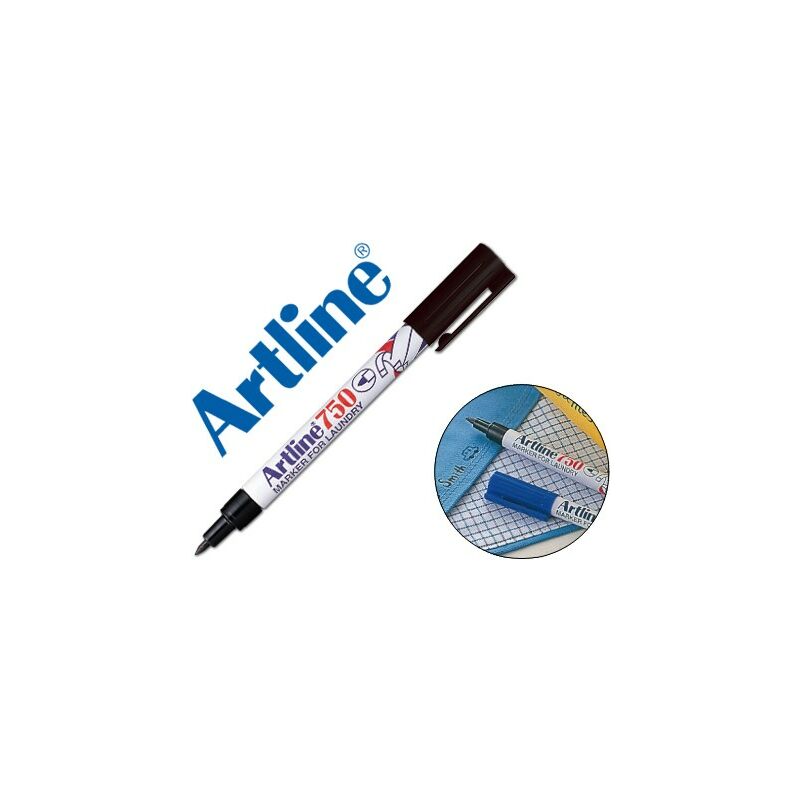 

Liderpapel - Rotulador artline marcador permanente ek-750 negro punta redonda 0,7 mm en blister brico para lavanderia