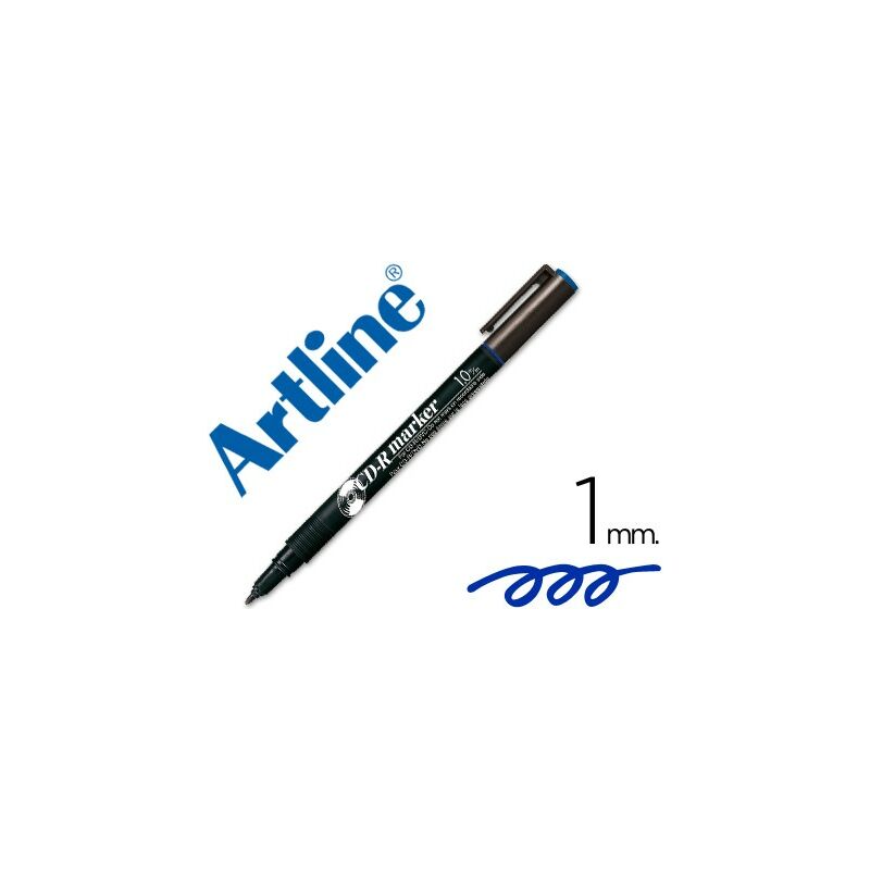 

Rotulador artline para cd punta de fibra permanente ek-884 azul -punta redonda 1.0 mm