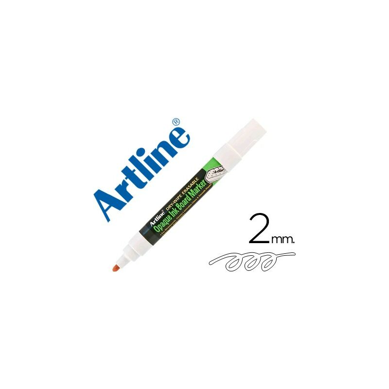 

Rotulador artline pizarra epd-4 color blanco opaque ink board punta redonda 2 mm (pack de 12 uds.)