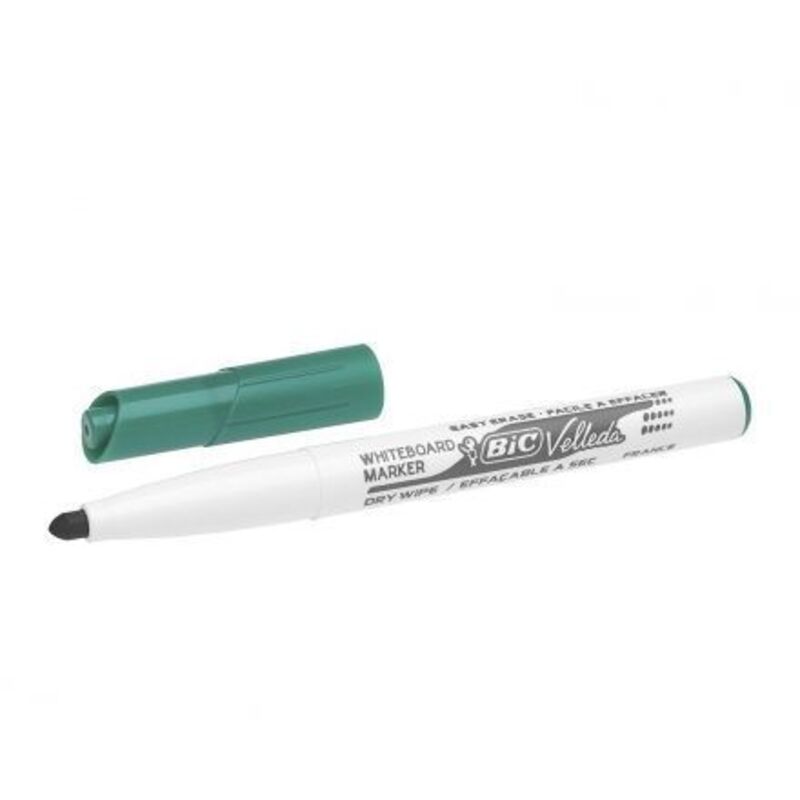 

Liderpapel - Rotulador bic velleda para pizarra verde punta redonda 2 mm