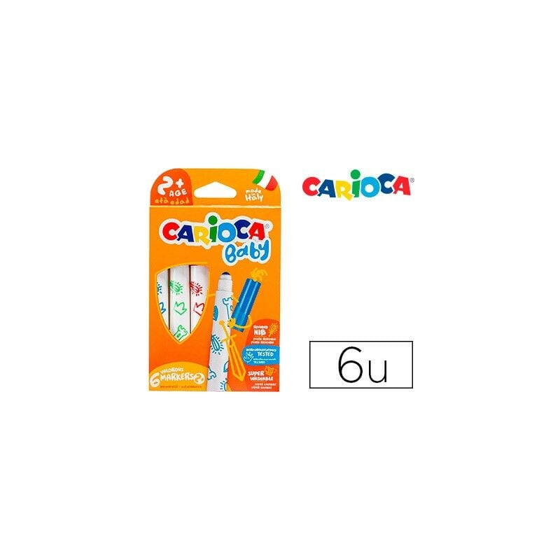 

Genérica - Carioca rotulador baby marker 2mas colores - caja de 6
