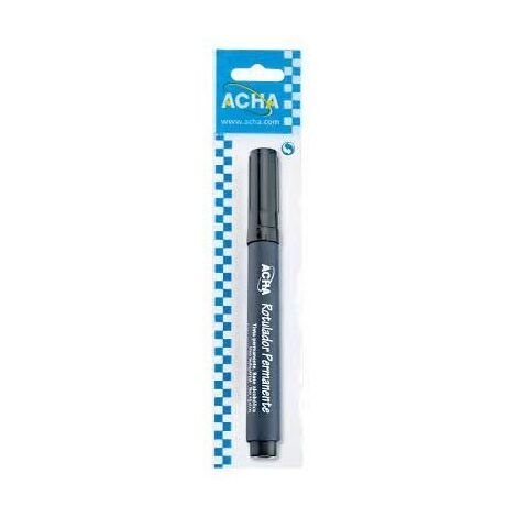 ROTULADOR DE TINTA PERMANENTE ACHA. FINO-PUNTA REDONDA NEGRO - ACHA